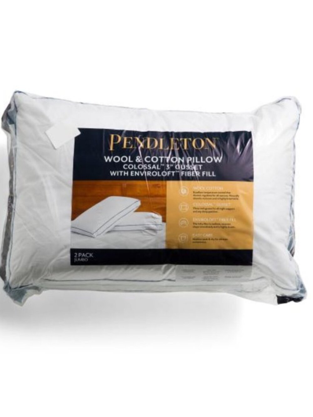 PENDLETON 2pk wool and cotton pillows set